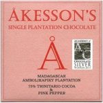 Akesson’s, Madagascar, 75% dark chocolate & pink pepper bar