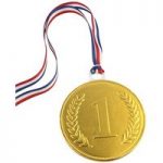 100mm Gold chocolate medal – Single medal