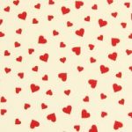 Red hearts, chocolate transfer sheets x2