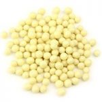 White chocolate pearls – Medium 400g bag